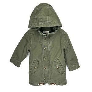 H&M Little Kids Field Jacket Army Olive Green Size 3Y-4Y